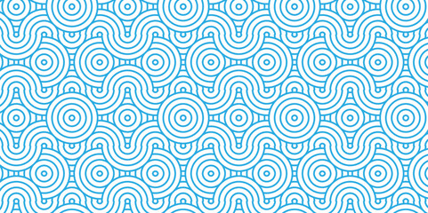Overlapping Pattern Minimal diamond geometric waves spiral transparent and abstract circle wave line. blue seamless tile stripe geometric create retro square line backdrop pattern background.