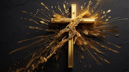 A decorative graphic featuring the text Holy Saturday in elegant,