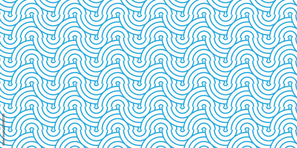 Poster overlapping pattern minimal diamond geometric waves spiral transparent and abstract circle wave line