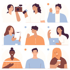 A diverse Vector set Illustrator Artwork Design