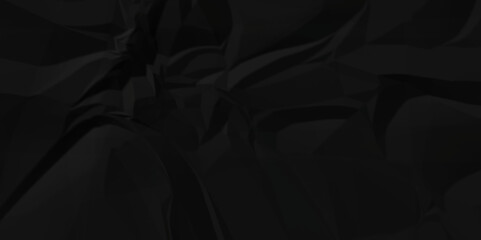 black crumple obsolete billboard rumple. wrinkle ripped creased black crumple aged closeup craft document grunge recycling paper background.	
