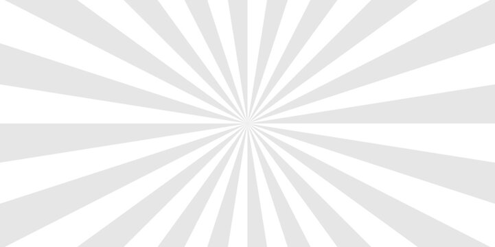 Fototapeta Geometric abstract white and gray cartoon, poster wallpaper. diagonal fabric radial summer sunshine explosion energy sunlight glowing sunburst design.  