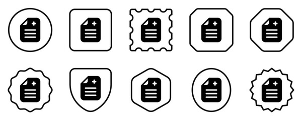 Editable medical record vector icon. Part of a big icon set family. Perfect for web and app interfaces, presentations, infographics, etc