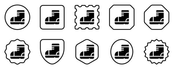 Editable shoe, boot vector icon. Part of a big icon set family. Perfect for web and app interfaces, presentations, infographics, etc