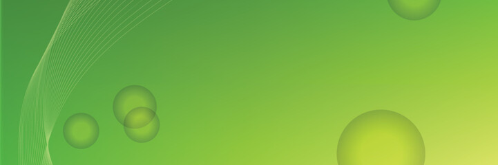 Abstract Green Background with Soft Shapes