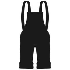 Stylized Illustration of Overalls