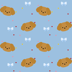 seamless pattern with Puppy 