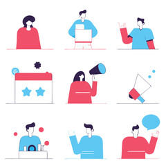 A diverse Vector set Illustrator Artwork Design
