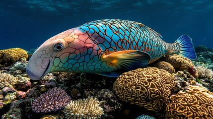 Colorful Tropical Fish On Vibrant Coral Reef