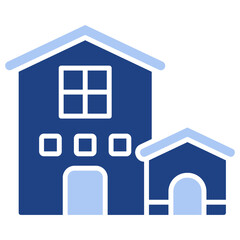 Home Flat Blue Icon