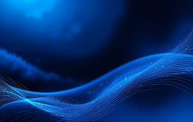 Blue background image, line, space, perspective, abstract, gradation, light, banner, texture poster advertising