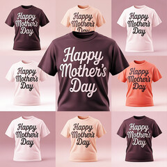A vibrant and cheerful design for a Mother's Day t-shirt