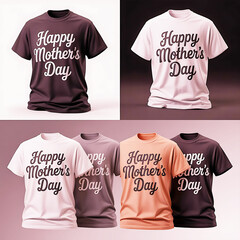 A vibrant and cheerful design for a Mother's Day t-shirt