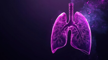 Abstract Lungs with red human bronchial tree structure. Lungs anatomy,left and right bronchus, bronchioles,Medicine cure tuberculosis, pneumonia, asthma. Abstract health care medical concept.
