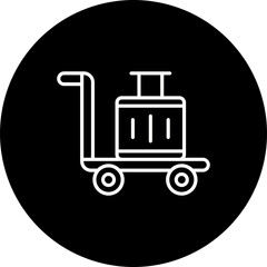 Luggage Cart Icon
