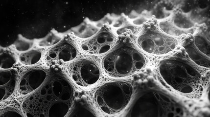 Microscopic View of a Cellular Structure