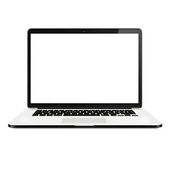 Fototapeta premium a laptop isolated on white background