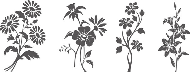 Flower bundle vector file.
