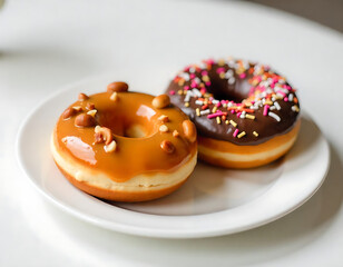 donuts with chocolate