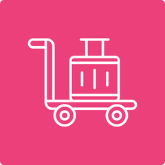 Luggage Cart Icon