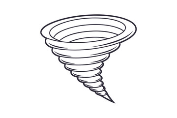 Swirling Vortex, Tornado vector art, Weather Pattern, Cyclone Design, Natures Fury, Atmospheric Ph