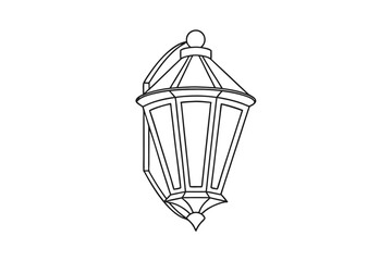 Elegant WallMounted Lantern Ornate Design, Metal Frame, Light Fixture