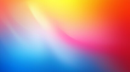 Obraz premium Eye-catching gradient background featuring an energetic mix of blue, pink, red, and yellow.
