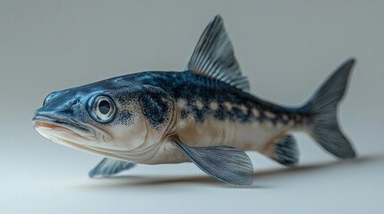 Fototapeta premium Aquatic Life Realistic 3D Model of a Fish of excellence in splendor beyond compare with grace.