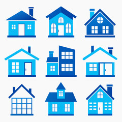 house icons set
