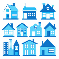 house icons set