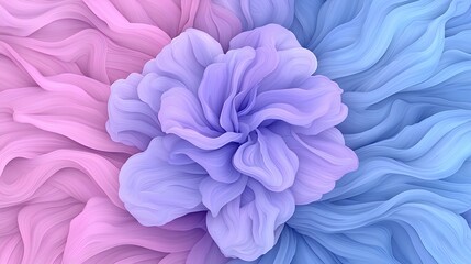 Abstract Pastel Flower Design