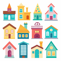 set of houses