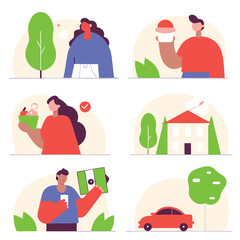 A diverse Vector set Illustrator Artwork Design