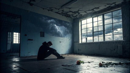 Depression - despondency, apathy, depressed, longing, oppression, melancholy, despair, moping, sadness, hopelessness