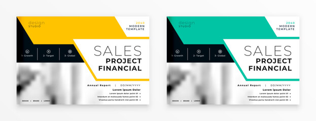 set of corporate brochure template for yearly magazine or booklet