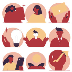 A diverse Vector set Illustrator Artwork Design