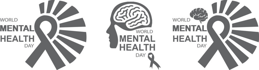 World Mental Health Day vector file.