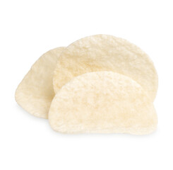 Potato chips isolated on transparent background. (.PNG)
