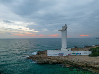 Faro de Irta en la poblacion de Alcossebre, Castellon