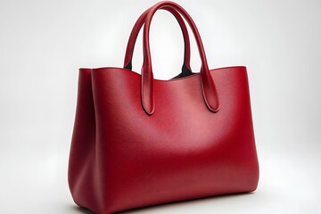 Elegant Light Red Handbag Mockup &ndash; Minimalist Fashion Accessory Design for Branding, Advertising, and E-Commerce Product Showcase.