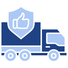 Obraz premium Reliability Flat Blue Icon