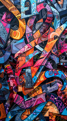 Unzipped Typography: A Vibrant Exploration of Letters and Intricate Designs Blending Art with Literacy