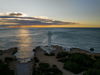 Faro de Irta en la poblacion de Alcossebre, Castellon