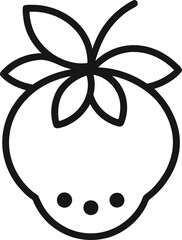 vector illustration of a elderberry fruit.