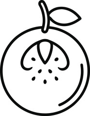 vector illustration of a feijoa fruit.