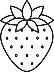 vector illustration of a strawberry