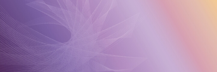 Abstract lines radiate outward on a soft gradient background