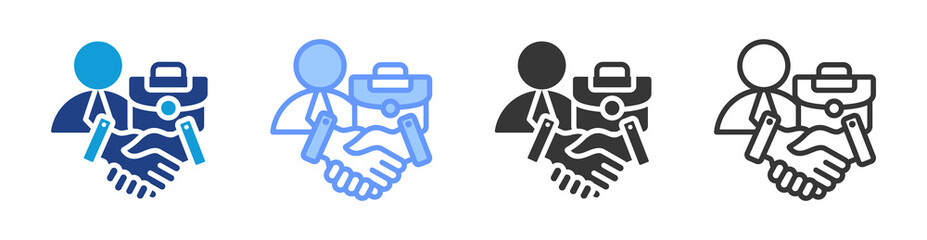 Onboarding icon set multiple style collection