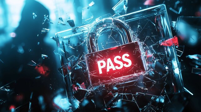 セキュリティを突破して情報を盗むハッカー