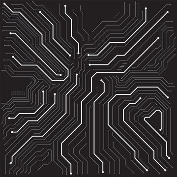 Circuit board. Technology background. Central Computer Processors CPU concept. Motherboard digital chip.
